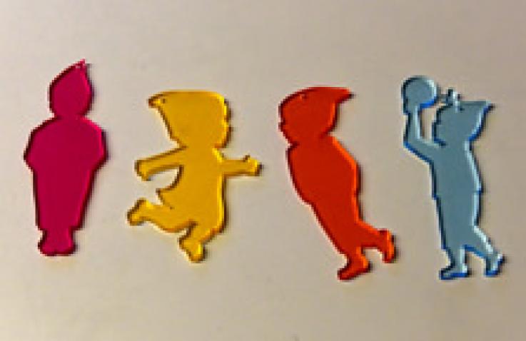 Lasering acrylic glass gnomes