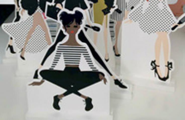Mini PVC stand-up display
