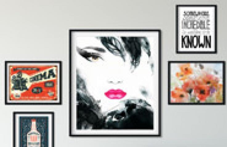 Fine art print on canvas and paper