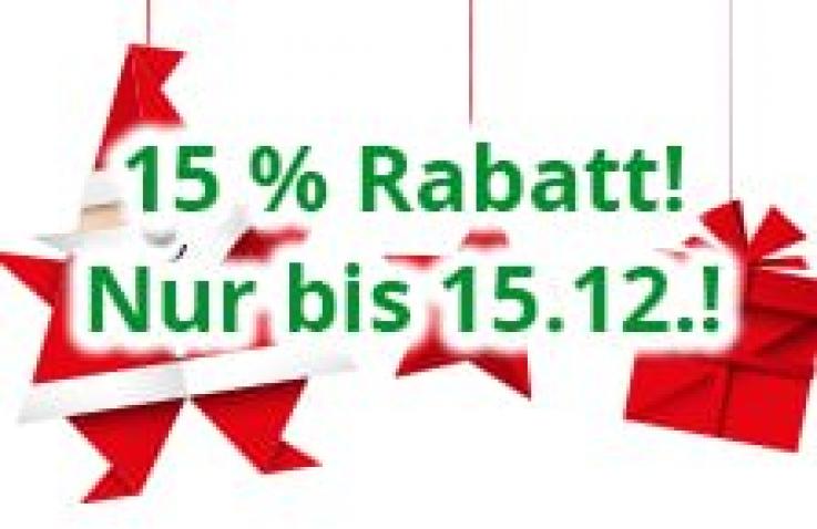 15% discount for Christmas