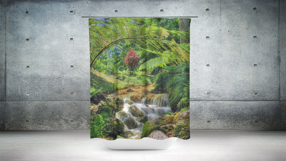 Photo shower curtain