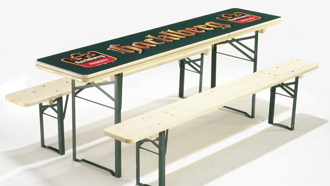 FotoBiertisch Foto auf Festzeltgarnitur gedruckt WENZEL