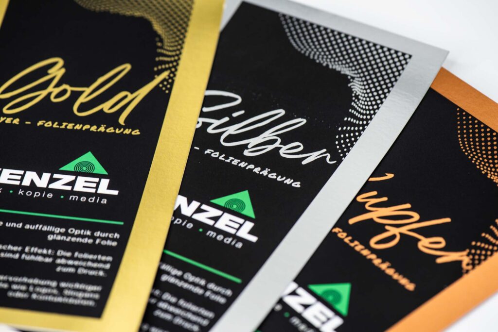 Flyer mit Veredelung & Prägung