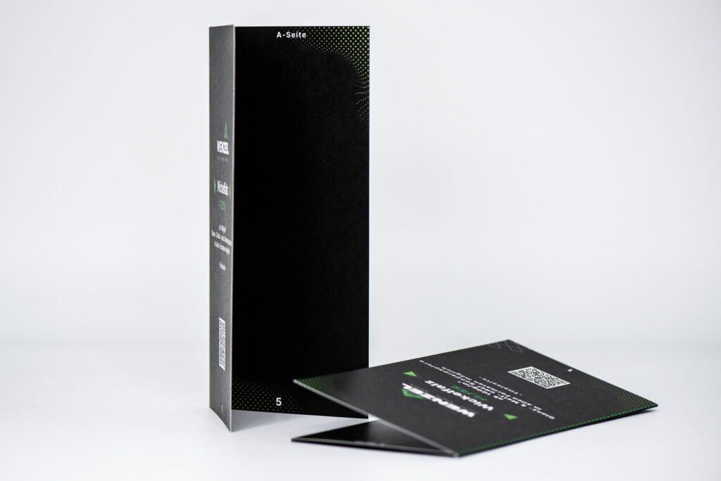 Wickelfalz Flyer Falzflyer