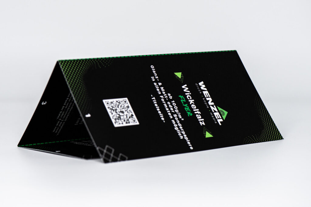 Wickelfalz Flyer Falzflyer